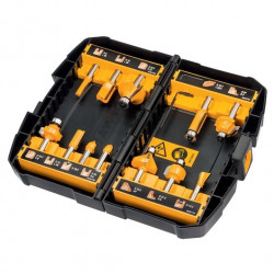 DeWalt Coffret de 12 fraises de défonceuse DeWalt DT90016 pour multi-supports Kobleo