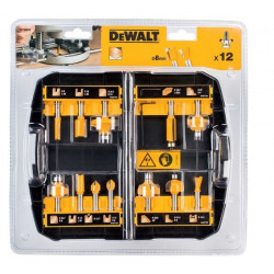 DeWalt Coffret de 12 fraises de défonceuse DeWalt DT90016 pour multi-supports Kobleo