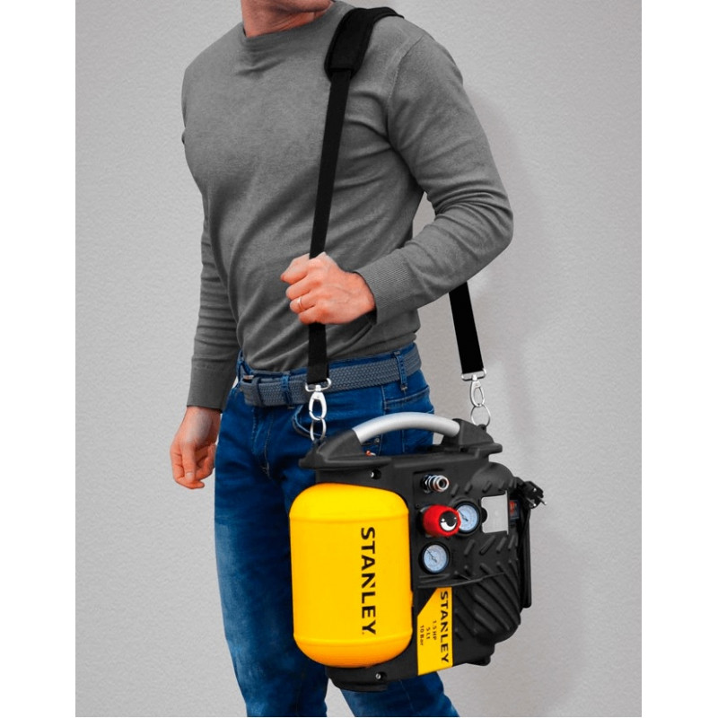 Compresseur d'air Stanley DN200/10/5 1,5CV cuve 5 litres sans huile