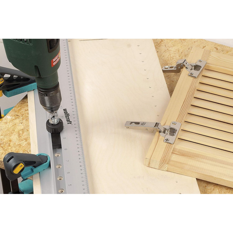 Guide d'assemblage bois en série Wolfcraft 5 en 1 Longueur 670mm