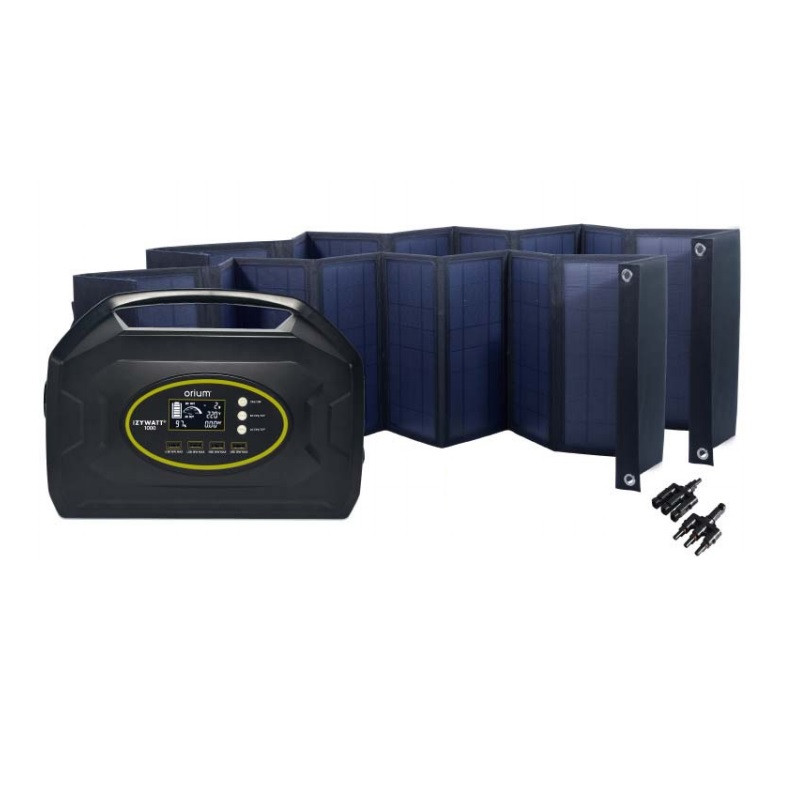 Orium Pack station d'énergie Izywatt 1000 et 2 panneaux solaire 60W Kobleo