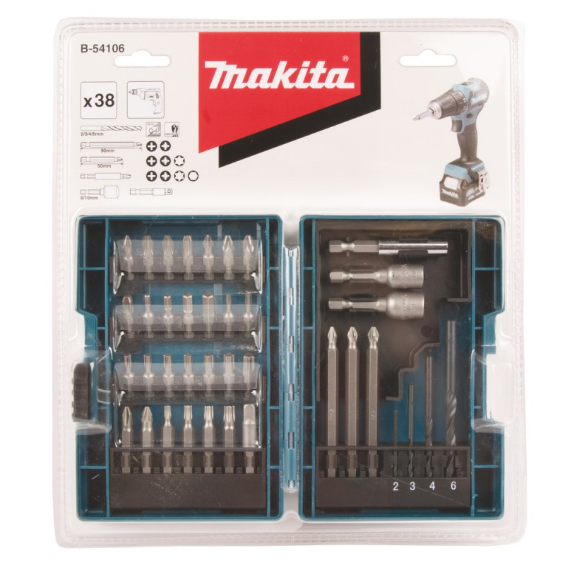 Coffret d'accessoires Makita B-54106 38pcs pour perceuse et visseuse