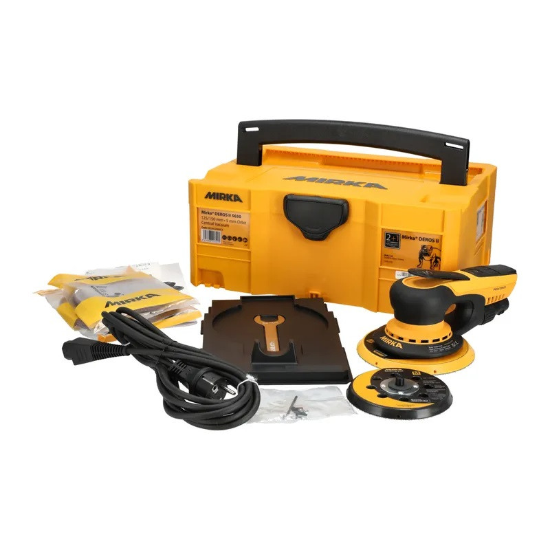 Ponceuse orbitale Mirka DEROS II 5650 plateau 150mm 400W avec coffret