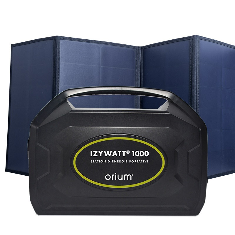 Orium Pack station d'énergie Izywatt 1000 et panneaux solaire 120W Kobleo