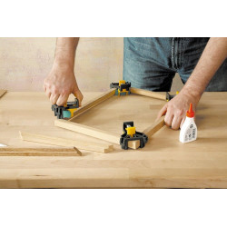 Wolfcraft Lot de 2 presses d'angles Wolfcraft ES 22 pour planche de 10 à 22mm Kobleo