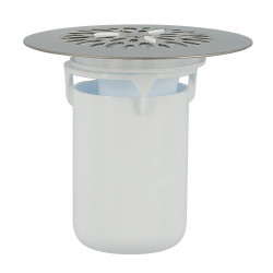 Nicoll Ensemble vidage de douche Nicoll 0411242 grille inox, tube plongeur, culot Kobleo