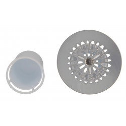 Nicoll Ensemble vidage de douche Nicoll 0411242 grille inox, tube plongeur, culot Kobleo