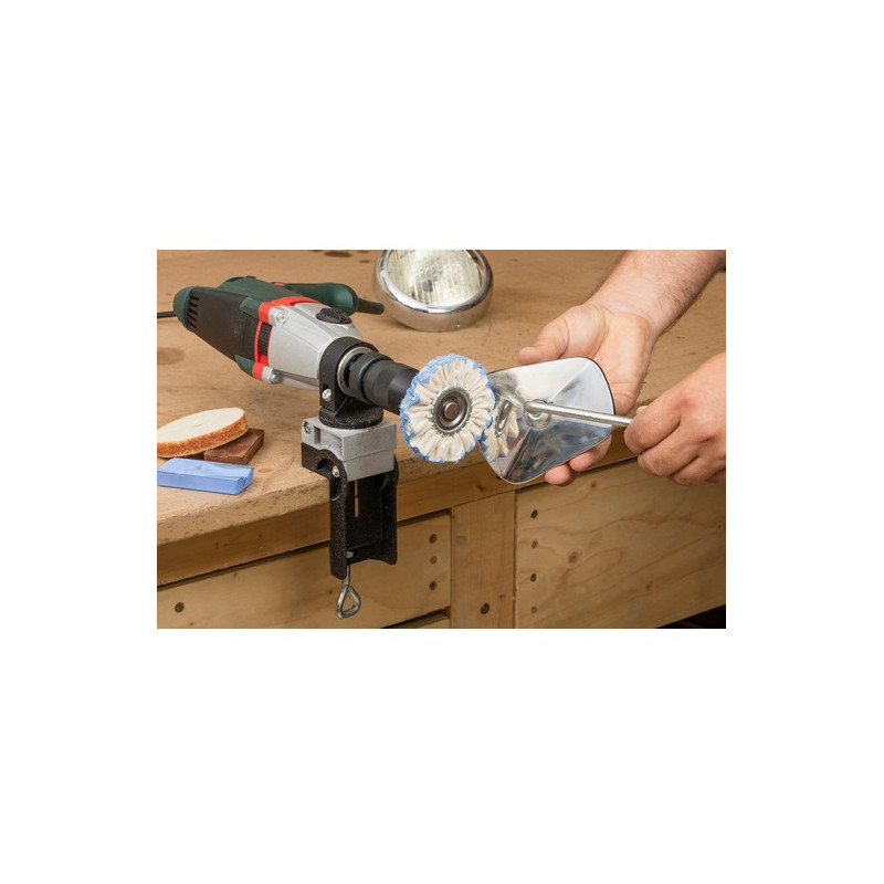 Kit de polissage loisirs Wolfcraft 5 pièces 3000tr/min rotation droite