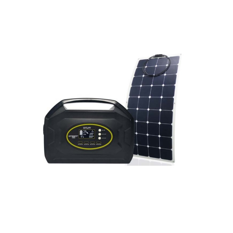 Orium Pack station d'énergie Izywatt 1000 et panneau solaire souple 120W Kobleo
