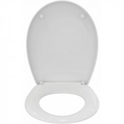 Abattant Ideal Standard Ulysse avec frein de chute 365x445x40mm blanc