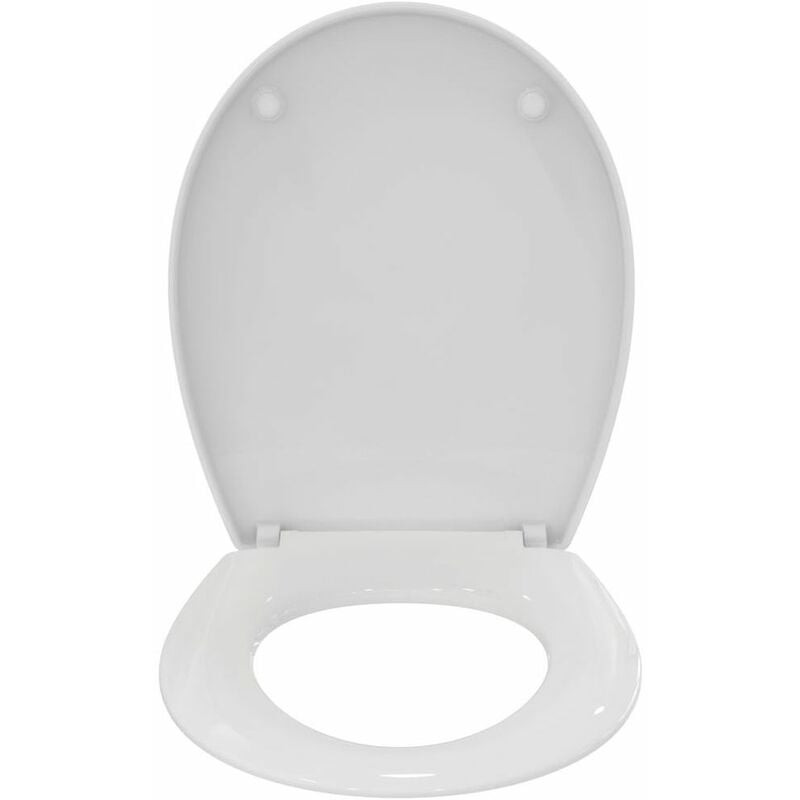 Abattant Ideal Standard Ulysse avec frein de chute 365x445x40mm blanc
