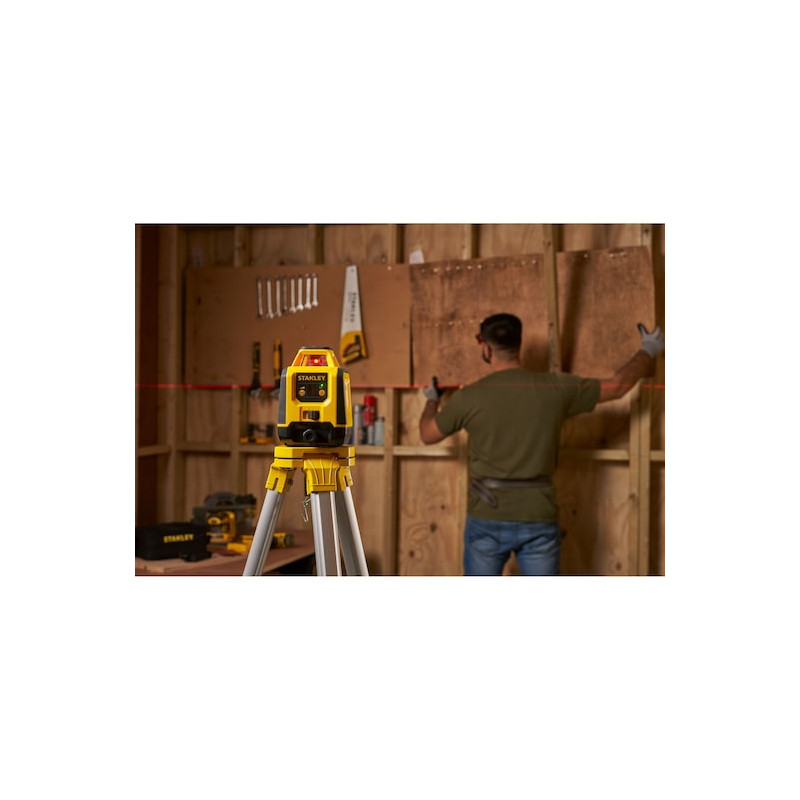 Niveau laser rotatif Stanley STHT77616-0 portée 30m faisceau rouge