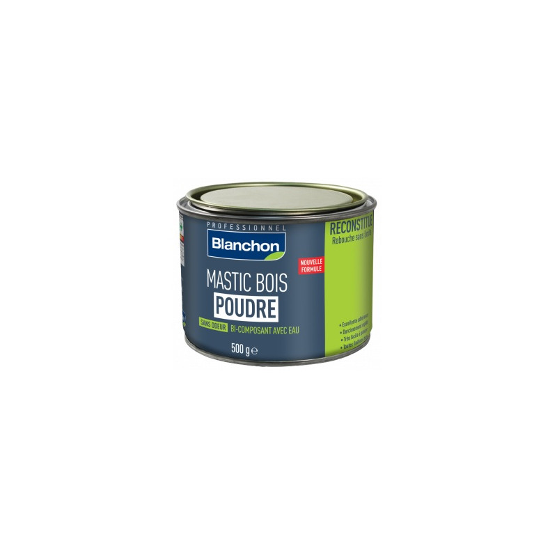 Blanchon Mastic bois poudre Blanchon 500g chêne rustique Kobleo Blanchon Mastic bois poudre Blanchon 500g chêne rustique Kobleo