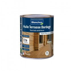 Blanchon Huile Terrasse Bardage Blanchon 1L bois naturel Kobleo