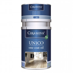 Blanchon Huile et durcisseur pour bois Ciranova UN1CO 1L+0,3 Black Ink 7261 Kobleo