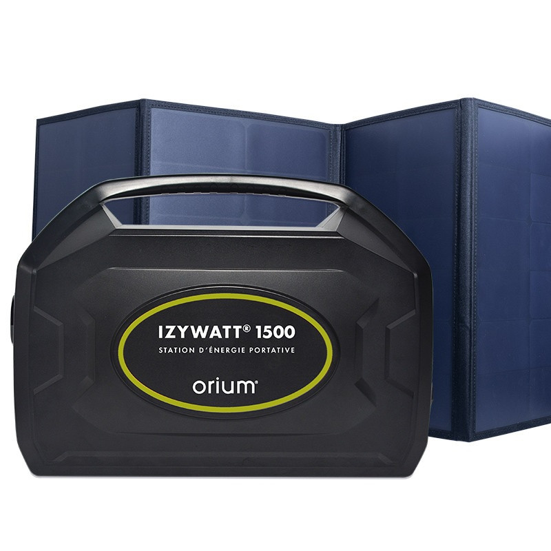 Orium Pack station d'énergie Izywatt 1500 et panneau solaire pliant 120W Kobleo