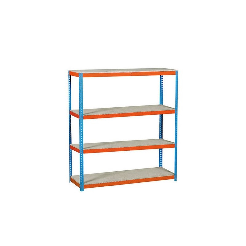 Simon Rack Etagère rangement 2000x1500x450mm bleu/orange/ bois charge 400 Kg KIT Kobleo Simon Rack Etagère rangement 2000x1500x450mm bleu/orange/ bois charge 400 Kg KIT Kobleo