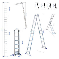 Hoström Echelle articulée Stavalance4x6 Kobleo