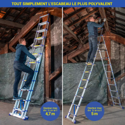 Escabeau télescopique Extendact12