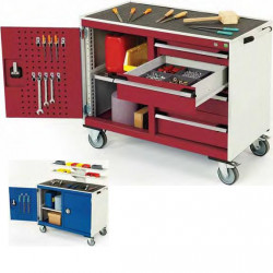 Bott Desserte de maintenance l:655 mm 1 compartiments 4 tiroirs plateau hê Bott Kobleo