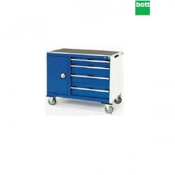 Bott Desserte de maintenance l:655 mm 1 compartiments 5 tiroirs plateau hê Bott Kobleo