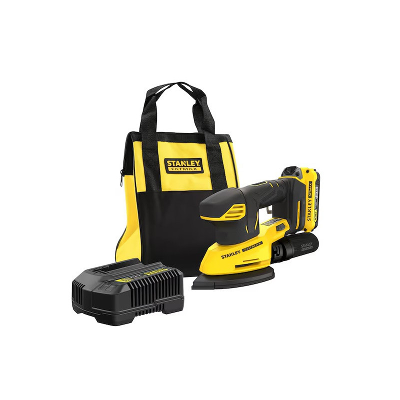 Ponceuse de finition Stanley SFMCW221D1S-QW 18V 2Ah avec sac de transport