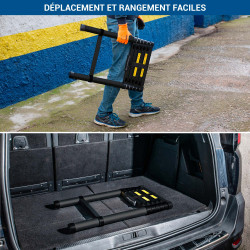 Hoström Echelle telescopique 2m TELESCOO7, Garantie 5 ans, Hostrom Kobleo