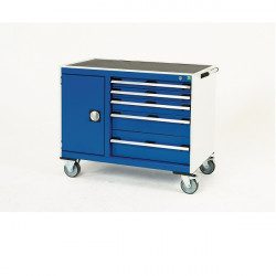 Bott Desserte maintenance l:655 mm 1 compartiments 5 tiroirs plateau anti Bott Kobleo