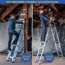 Hoström Escabeau télescopique Extendact10 Kobleo