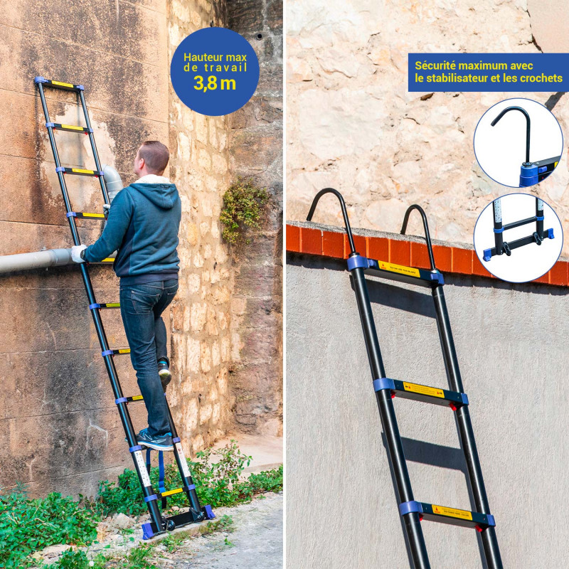 Hoström Echelle téléscopique Telescova9+ Kobleo