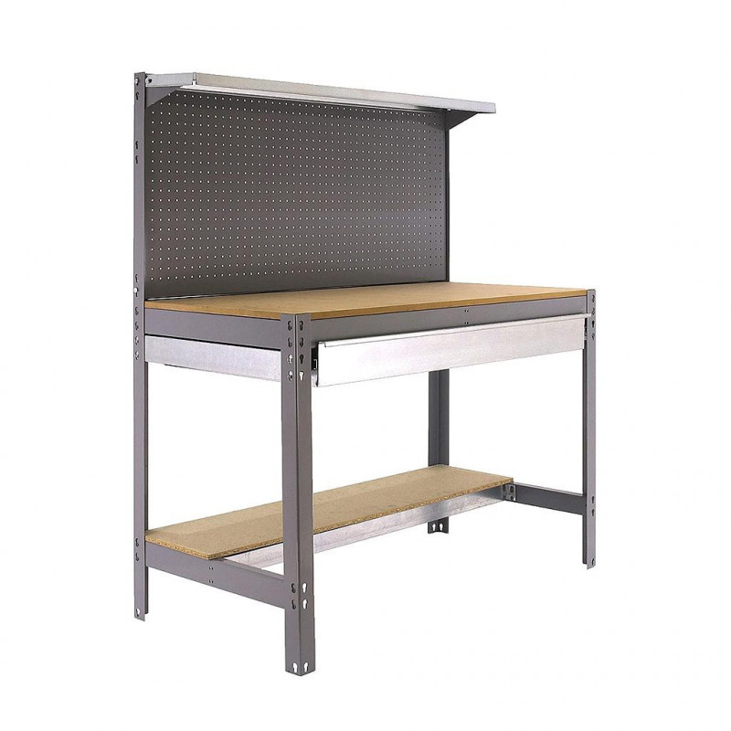 Simon Rack Etabli Simonwork BT3 BOX 1200 gris/bois 1440x1200x600mm SimonRack Kobleo