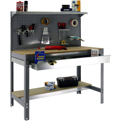 Simon Rack Etabli Simonwork BT3 BOX 1200 gris/bois 1440x1200x600mm SimonRack Kobleo