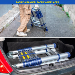 Hoström Échelle télescopique Stempakt 5,6m, hauteur travail max 6,5m Hostrom Kobleo