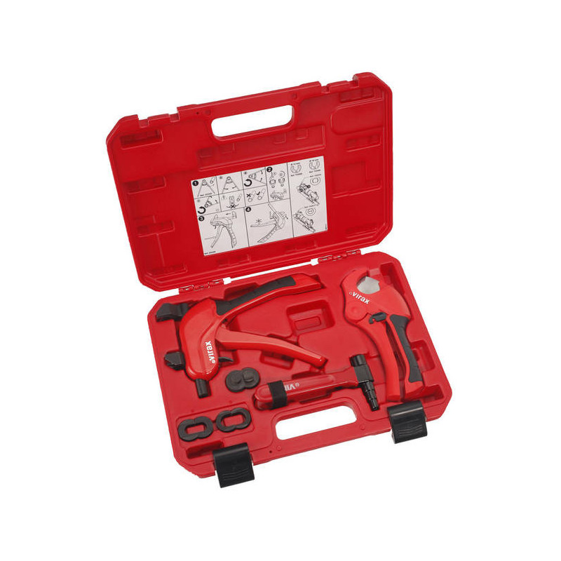 Virax Coffret sertisseuse + pince à expansion + PC32 Virax Kobleo