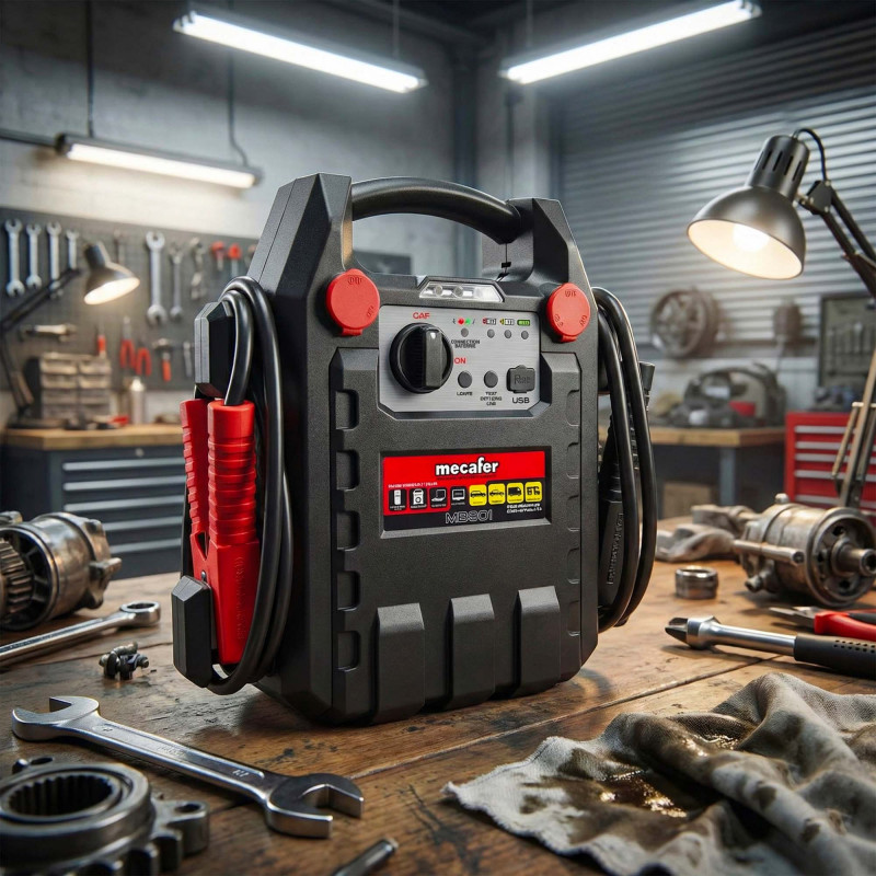 Mecafer Démarreur batterie booster MB901 230V/12V DC 500mA 900A Mecafer Kobleo