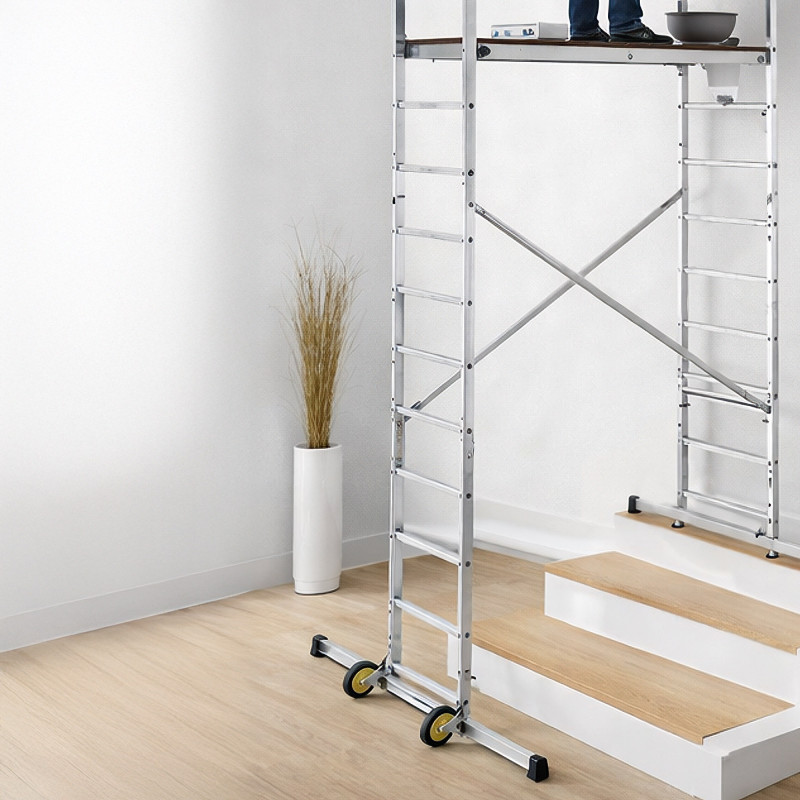 Hailo Echafaudage alu Hobbystep H5 Ht travail 4m50 Hailo Kobleo