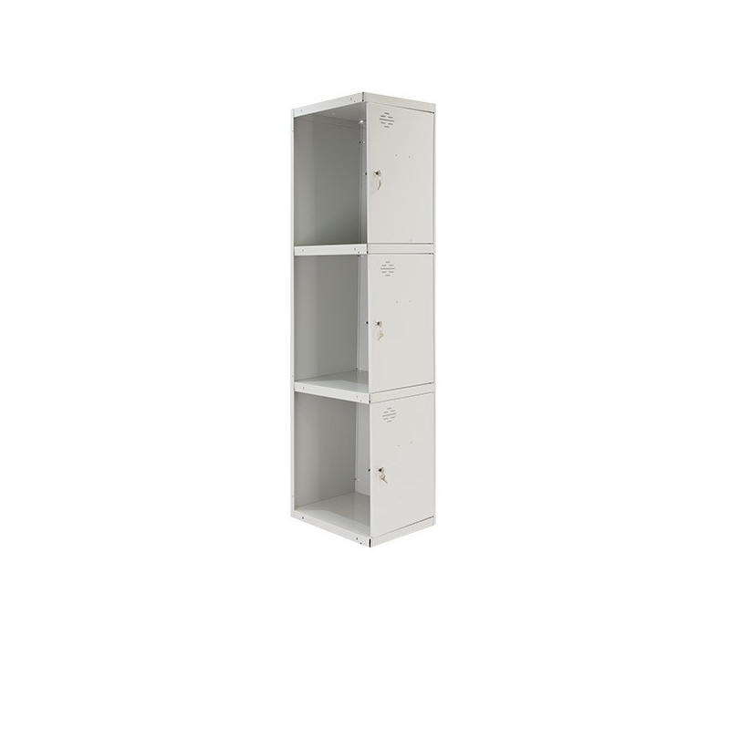 Simon Rack ArmoireVestiaire 3 casiers (1 colonne 3 portes) 1800x300x500mm (Modèle Kobleo