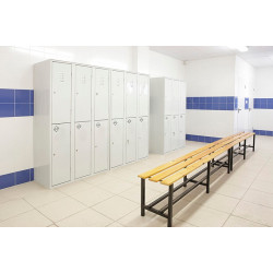 Simon Rack ArmoireVestiaire 3 casiers (1 colonne 3 portes) 1800x300x500mm (Modèle Kobleo