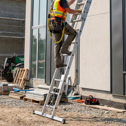 Escalux Echelle alu semi-Prole coulissante corde 2x17 Haut travail 880 m Escal Kobleo