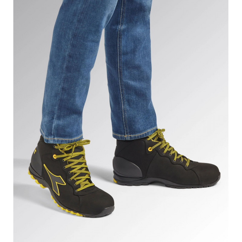 Diadora Chaussures de sécurité montantes Diadora BEAT DA2 S3S FO HRO SR taille 45 noir Kobleo