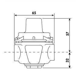 Socla Réducteur de pression Desbordes Socla 11BIS FF pré-réglé 3bar bronze Kobleo