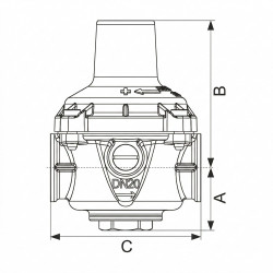 Socla Réducteur de pression Desbordes Socla 11BIS FF pré-réglé 3bar bronze Kobleo