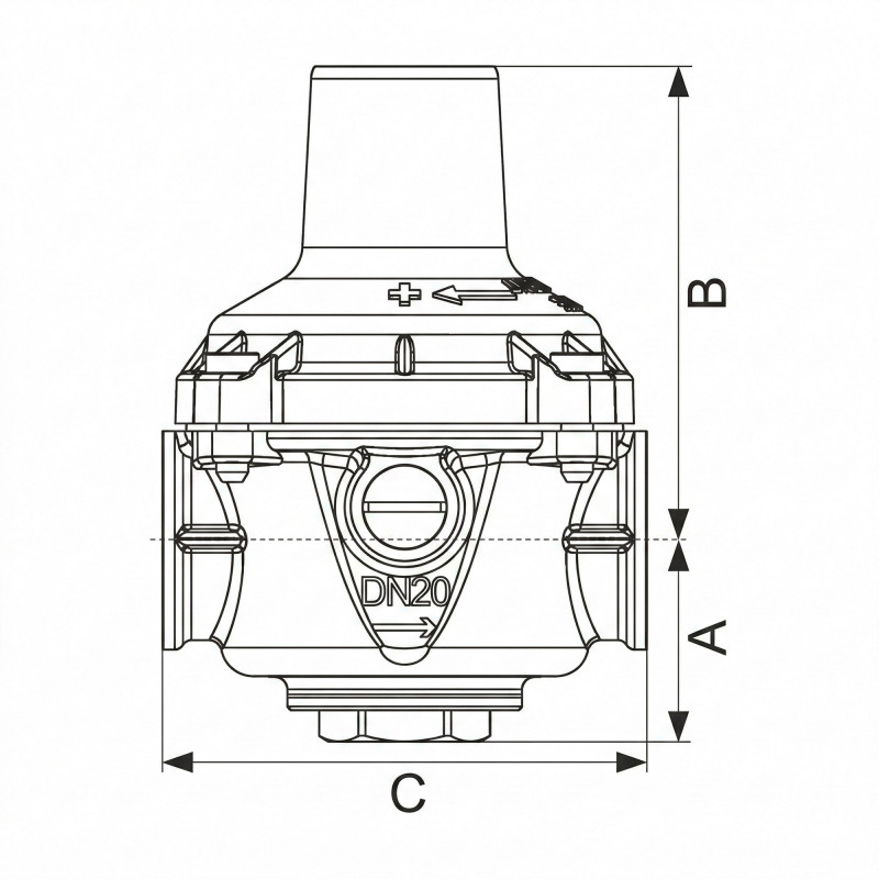 Socla Réducteur de pression Desbordes Socla 11BIS FF pré-réglé 3bar bronze Kobleo