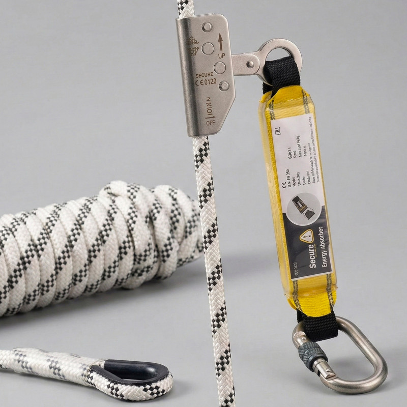 Levac Antichute mobile sur corde Levac D12mm L10m avec absorbeur Kobleo
