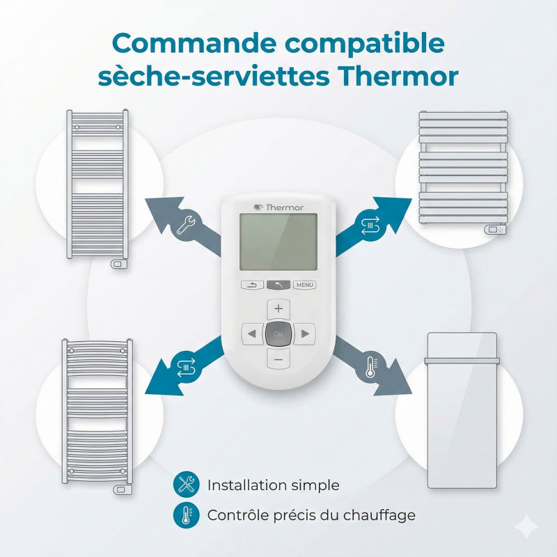Thermor Commande digital Thermor pour sèche-serviettes Kobleo