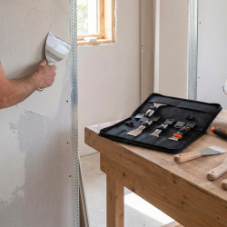 Edma Lot de 6 couteaux à enduire premium Edma 610161 avec sacoche Kobleo