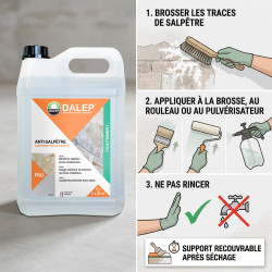 Dalep Anti-salpêtre Dalep 5L traitement prêt à l'emploi Kobleo