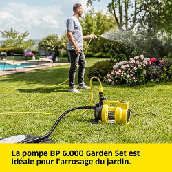 Karcher Pompe de Jardin BP 6.000 Garden Set Plus 1000 W, 6000 l par h, Karcher Kobleo