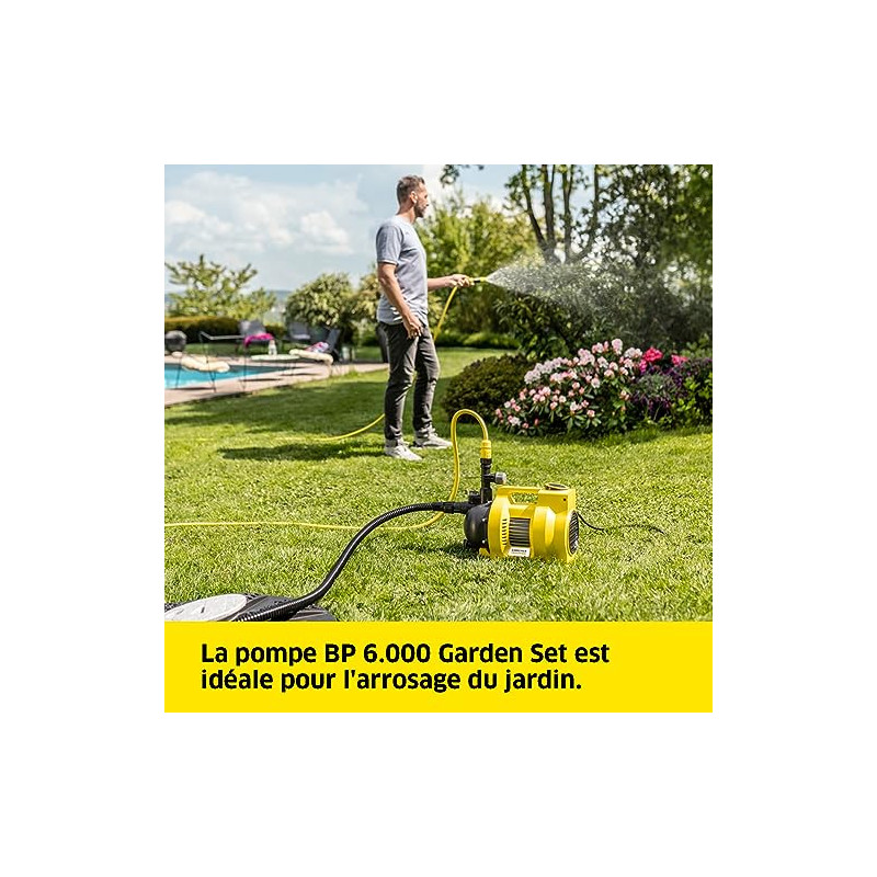 Karcher Pompe de Jardin BP 6.000 Garden Set Plus 1000 W, 6000 l par h, Karcher Kobleo