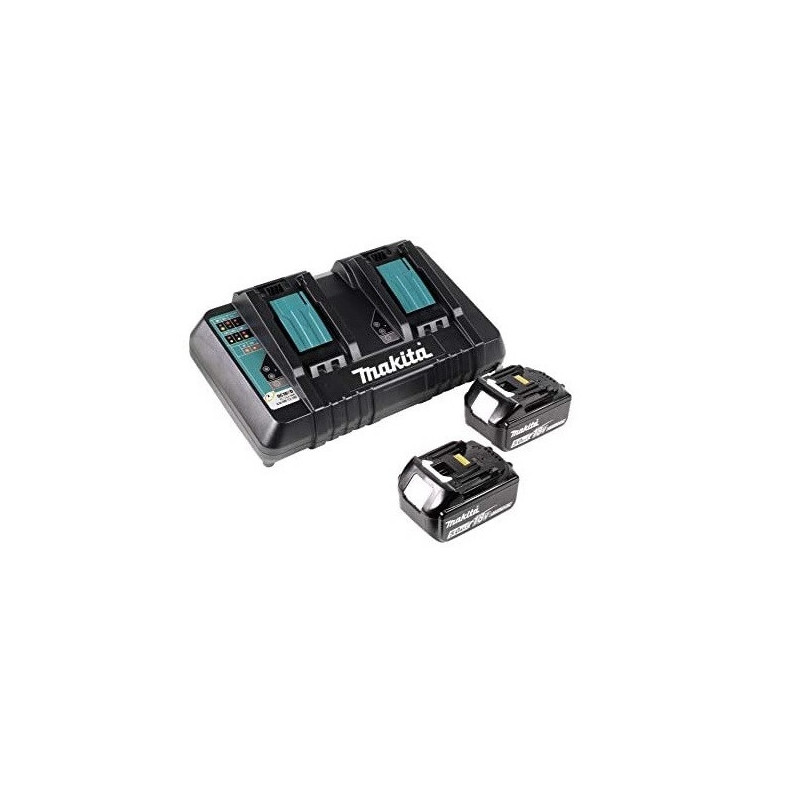 Makita Tondeuse à gazon DLM382PT2 2x18V 5Ah Li-Ion Kobleo